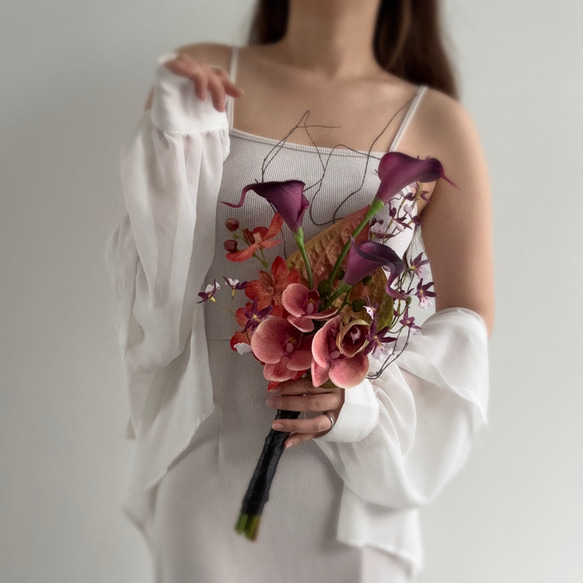 リゾート × シック ┊︎ アーティフィシャルフラワーブーケ