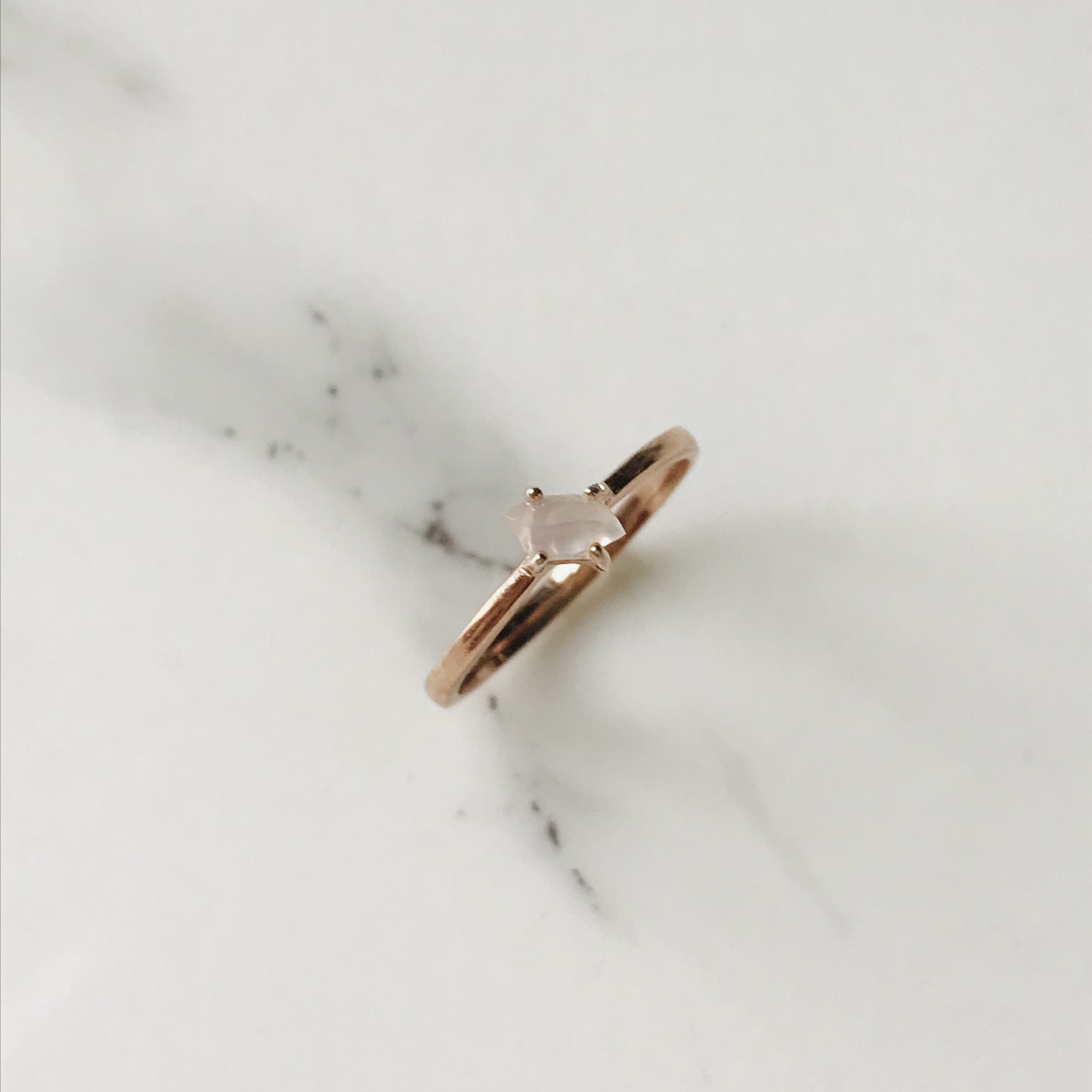 [R111-001］ ジェイド　JADE ヒスイ　本翡翠　リング　天然石 ミャンマー産　指輪　14kgf   11号