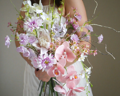 〈アーティフィシャルフラワー〉韓国ブーケ Holic】韓国で人気のニットフラワーブーケP | Holic