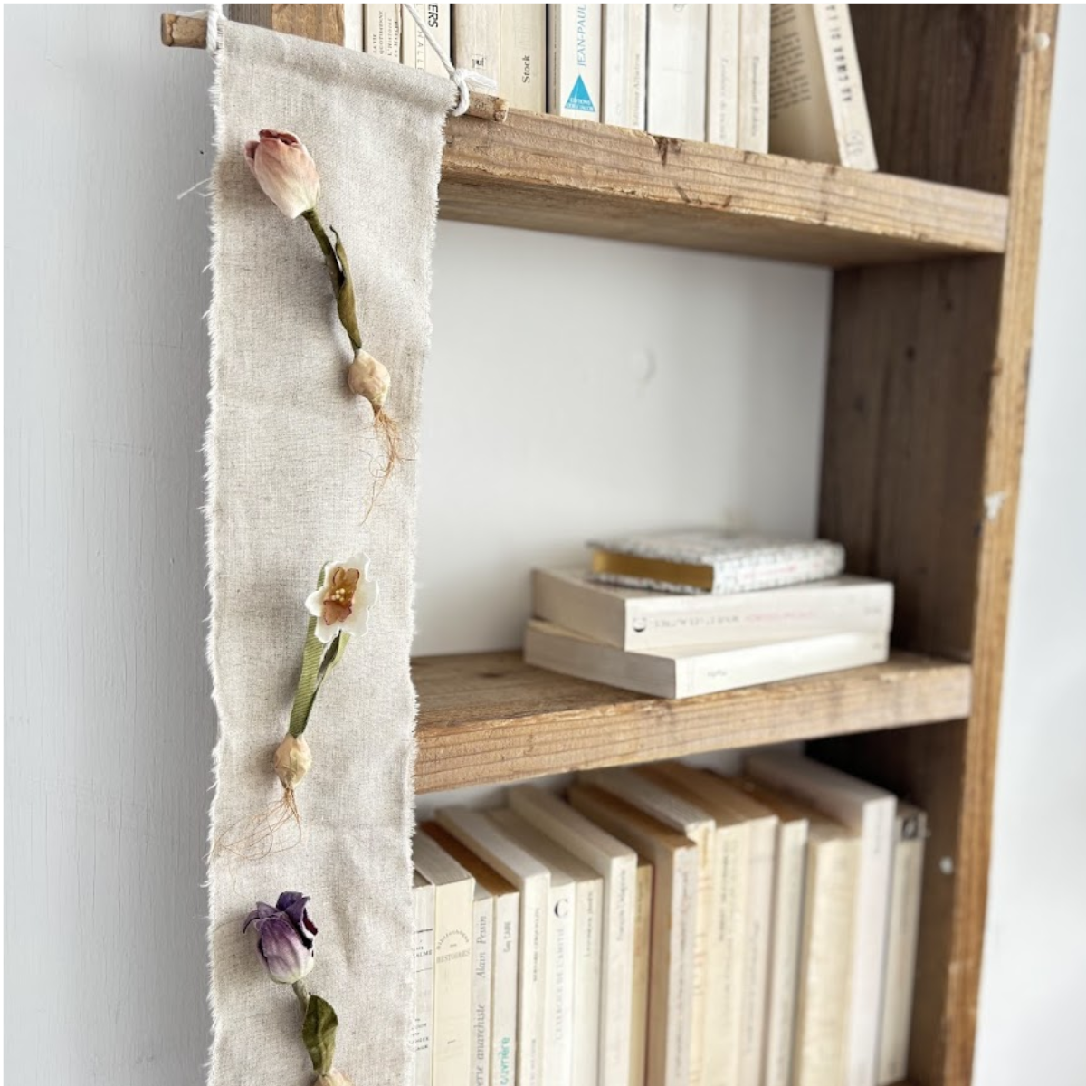 ガーランド  おしゃれ 花 北欧 縦 布 ナチュラル