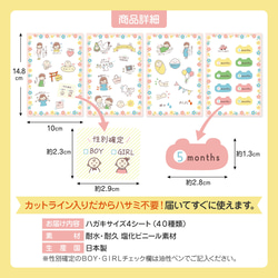 母子手帳シール　マタニティシール　妊娠記録シール　マタニティフレークシール 6枚目の画像