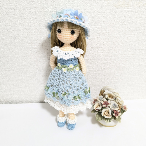 ✿水色大好き女の子 着せ替えあみぐるみ あみぐるみ Karin