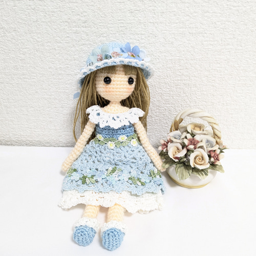 ✿水色大好き女の子 着せ替えあみぐるみ あみぐるみ Karin✿ 通販