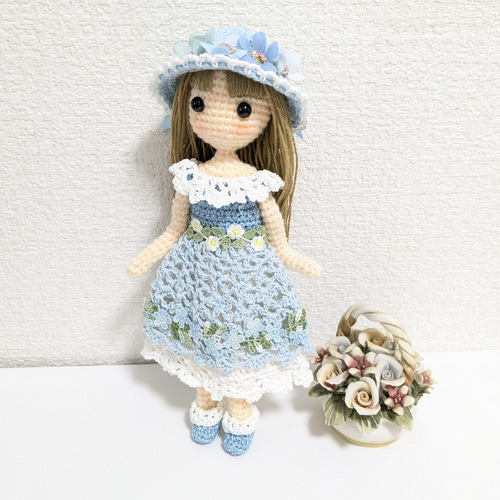 ✿水色大好き女の子 着せ替えあみぐるみ あみぐるみ Karin✿ 通販