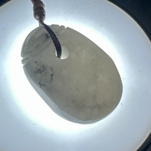 2025.8.7 財守翡翠福珠　糸魚川翡翠 2025.8.7 財守翡翠福珠 糸魚川翡翠 ネックレス・ペンダント ケン