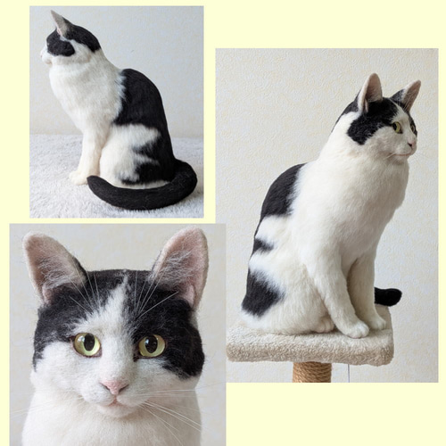 羊毛フェルト ネコ うちの子 オーダー専門◇愛猫の宝箱◇ペット 癒し