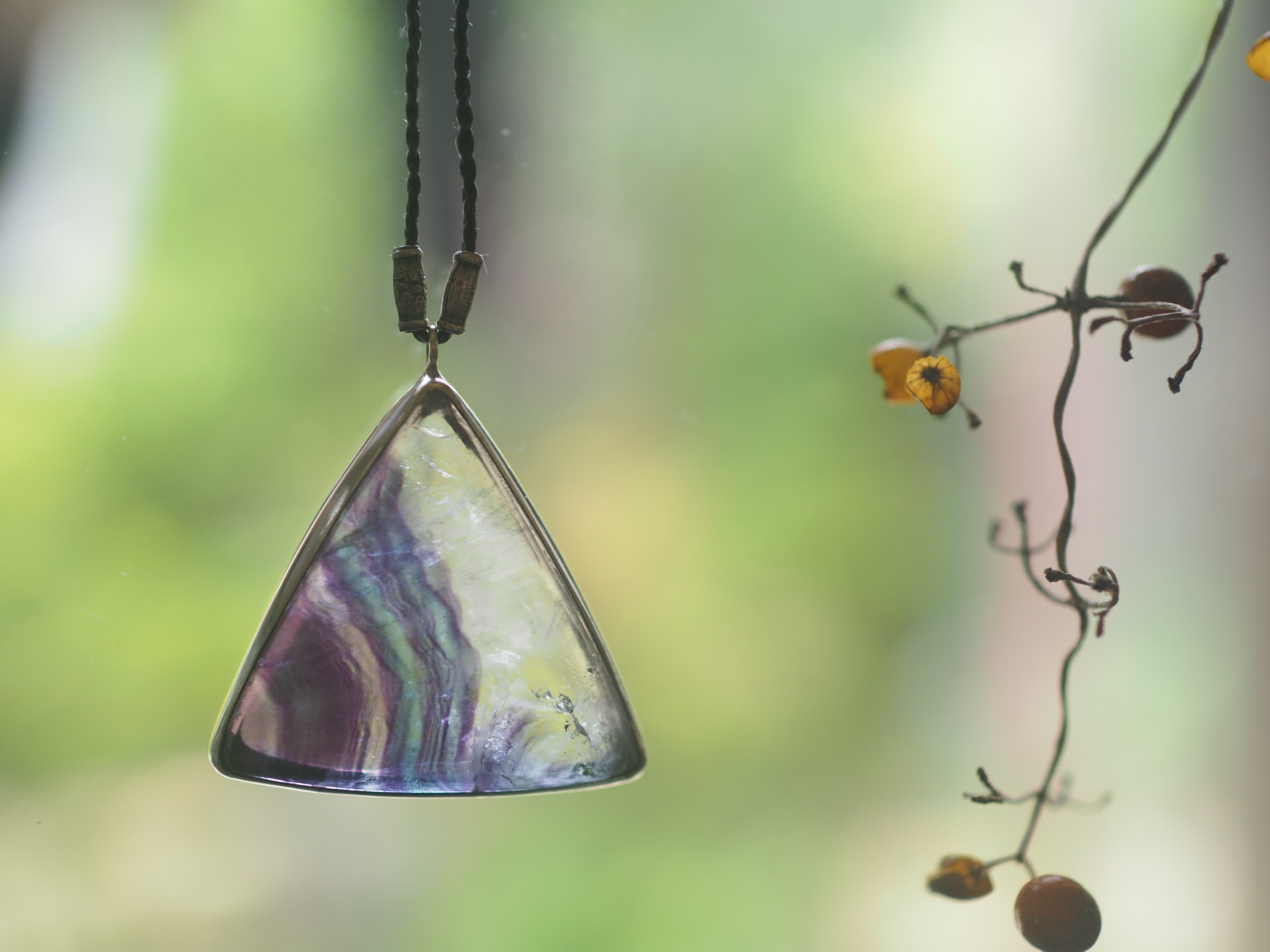 fluorite silver necklace (tayutau)