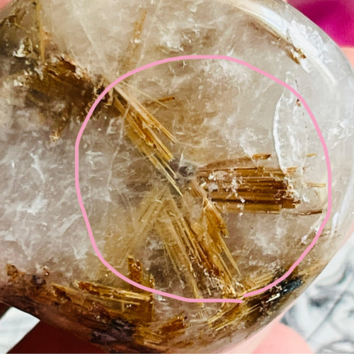 太陽ルチル✴︎ ゴールド ルチルクォーツ タンブル 原石 ヘマタイト