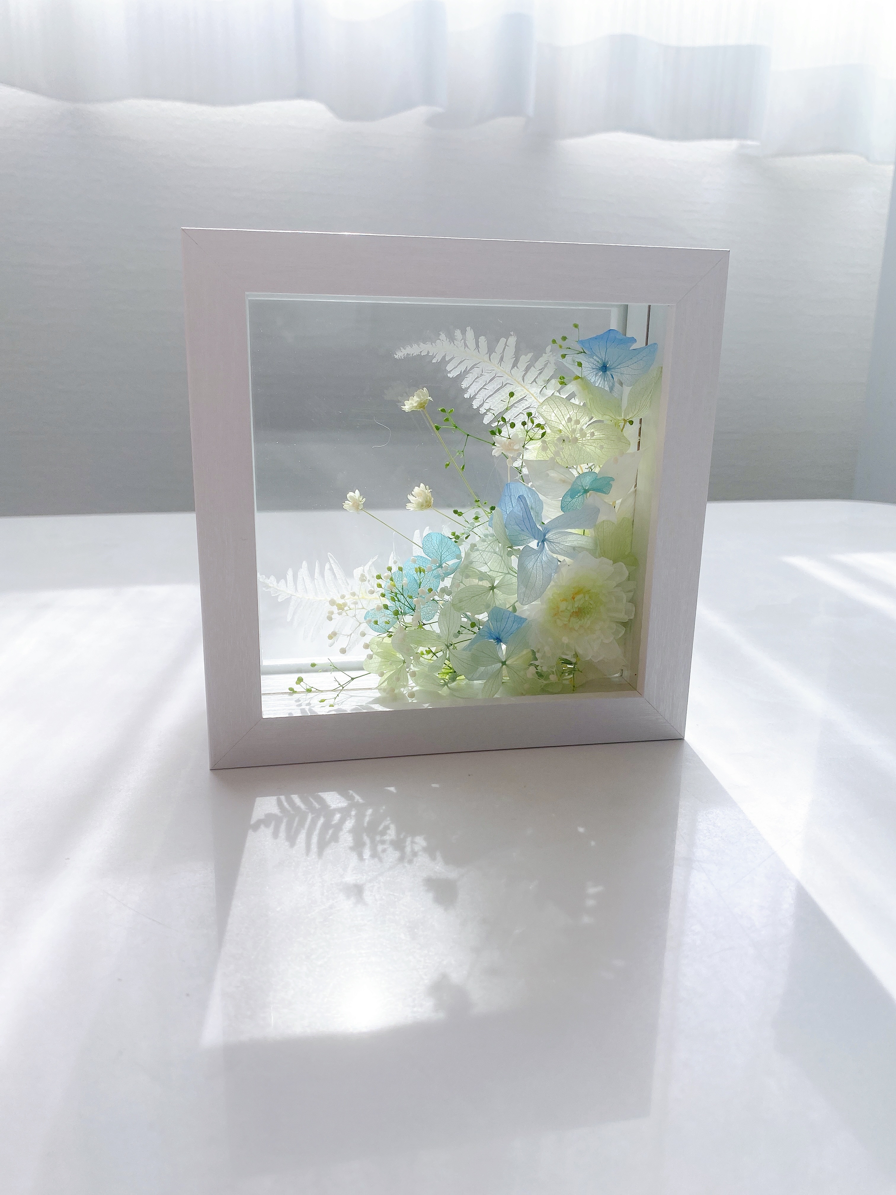 涼やかな供花　仏花　プリザーブドフラワー・初盆・お悔やみにも　ペット命日　メモリアルフラワー　お彼岸