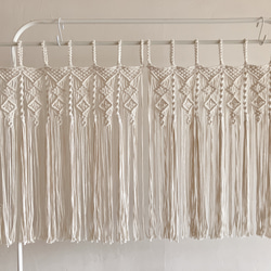 小窓用・サイズセミオーダ！ マクラメカーテン カフェカーテン