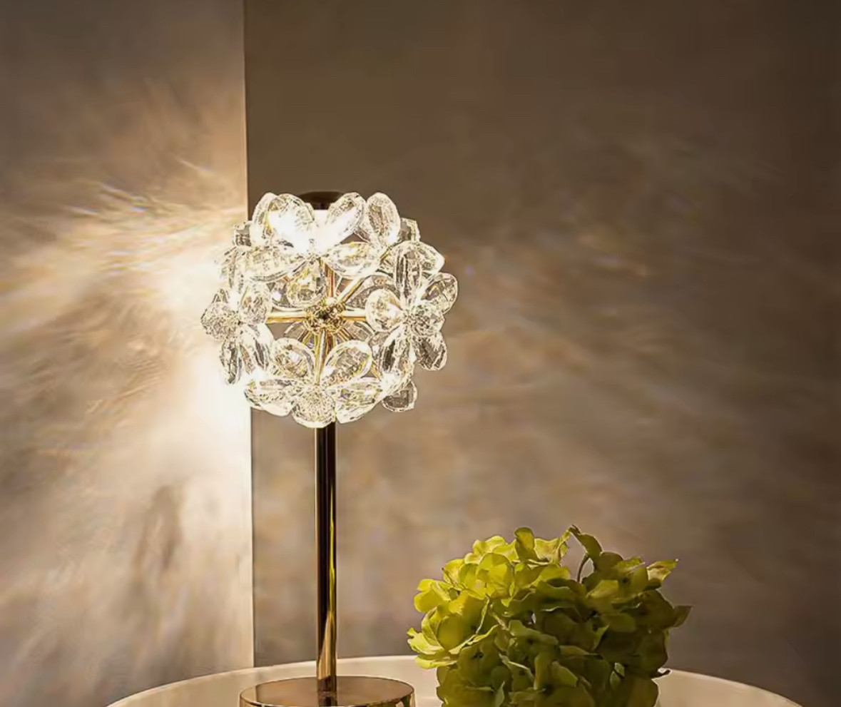 【照明アート】卓上ライト テーブルライト インテリア アート 飾り 置物 クリスタル