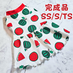 オーダー】いちご柄バルーンタンク 犬服 バルーンワンピース