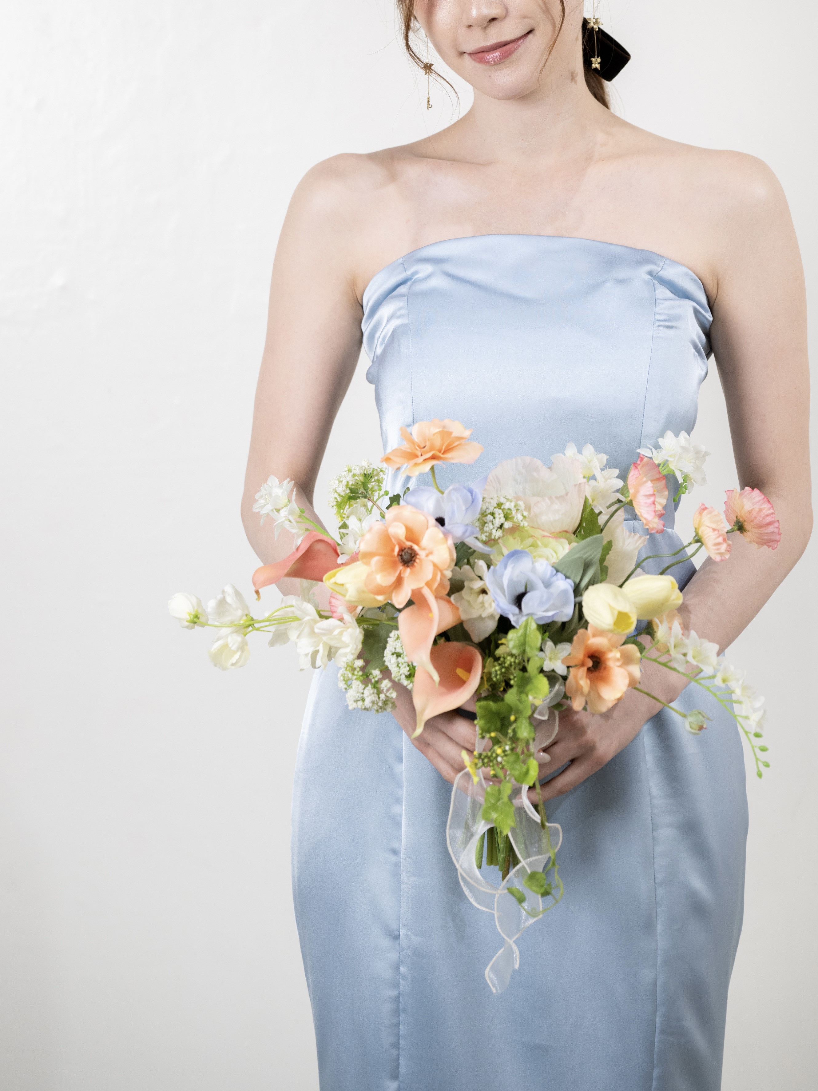 淡いカラーピーブーケ/ブライダルブーケ・フラワー・花嫁・結婚式