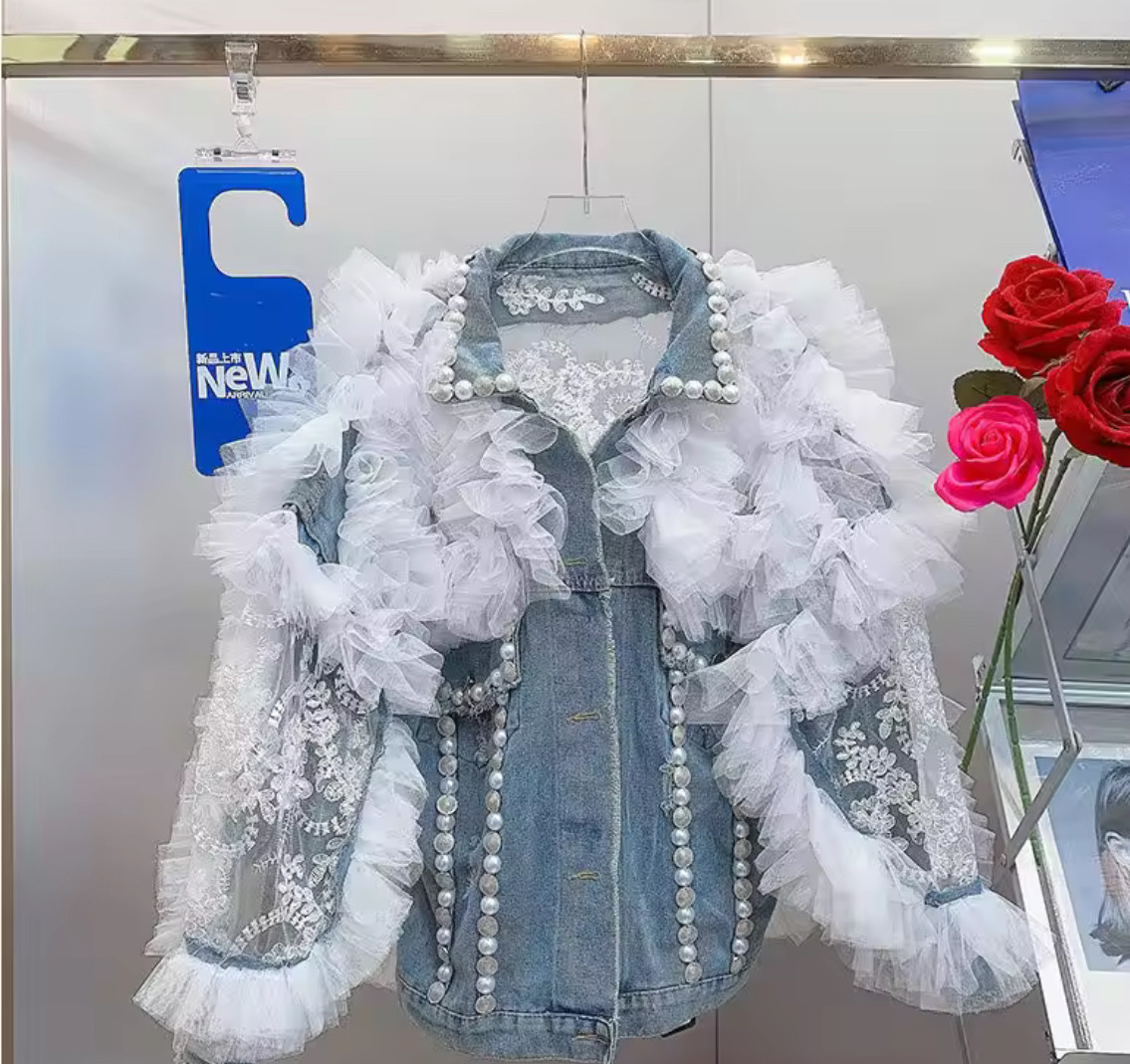 【着るアート】ジャケット レディース トップスデニム 気分が明るく変わる服 受注生産制  S〜XL