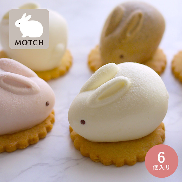 うさもっち MOTCH うさぎ チーズケーキ チーズムース おもち 餅 和洋菓子 クリスマス 御歳暮 お歳暮 ハロウィン 1枚目の画像