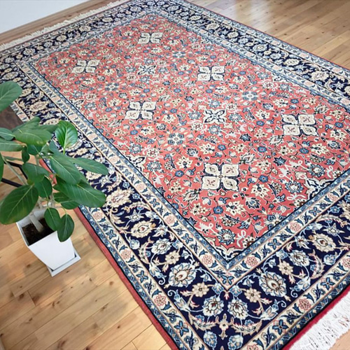 三連休最終日超目玉】ペルシャ絨毯カシャーン産 303×195cm PM7631 高級