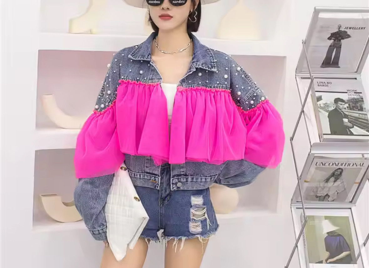 【着るアート】ジャケット レディース トップスデニム 気分が明るく変わる服 受注生産制  S〜L