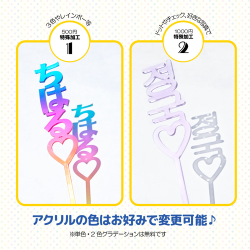 オーダーメイド【アクリルネームプレート作成】お名前アクリルプレート