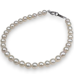 黒真珠ネックレス・イヤリング（ピアス）人口シルバーグレー