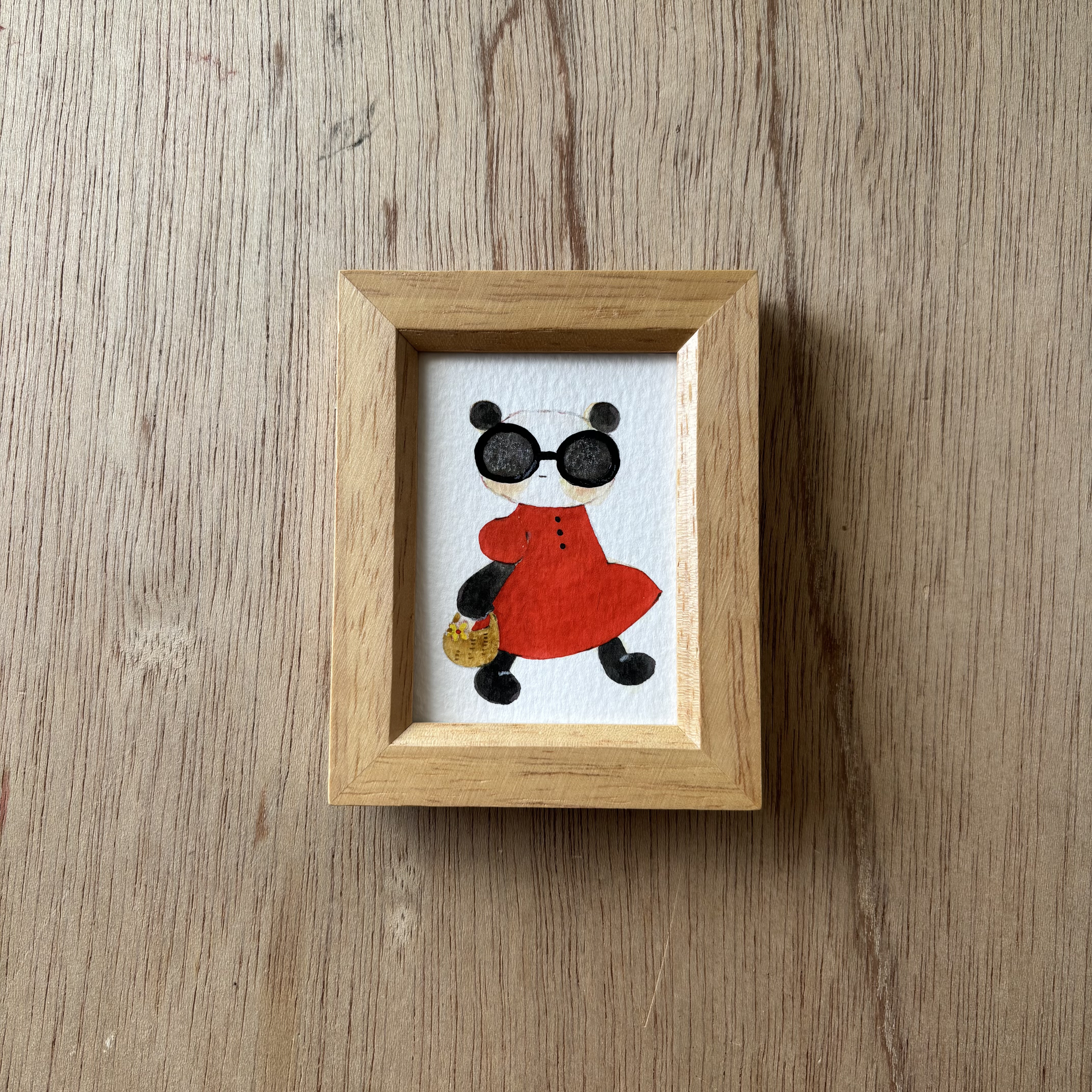 「夏色ワンピース」ミニ額　原画