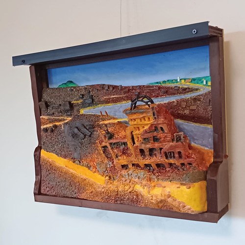 原爆ドーム 絵画 漆喰画 送料込 原爆ドーム 絵画 漆喰画 送料込 広島