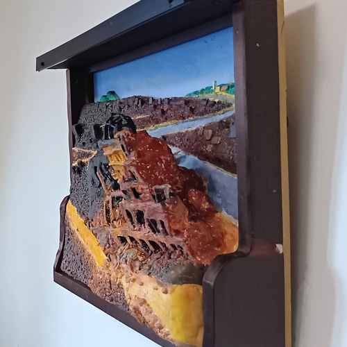 未来アート「原爆ドーム」（クレイ絵画） 絵画 山川善作 通販