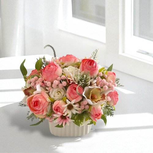 陶器製花瓶 花のアレンジメント fit=scale-down,w=1200