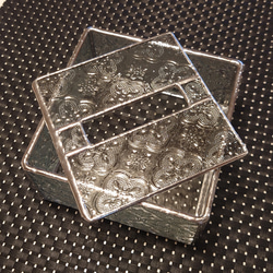 ステンドグラス 蓋つき小物入れ カードボックス アクセサリーボックス