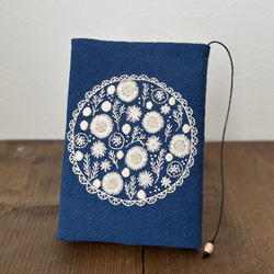 ハーブティーのしおり【ラベンダー】手刺繍 ブックマーカー《受注制作