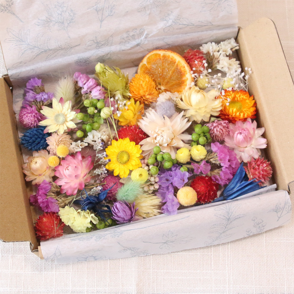 花材セット　花材詰め合わせ　プリザーブドフラワー　ドライフラワー　木の実セット