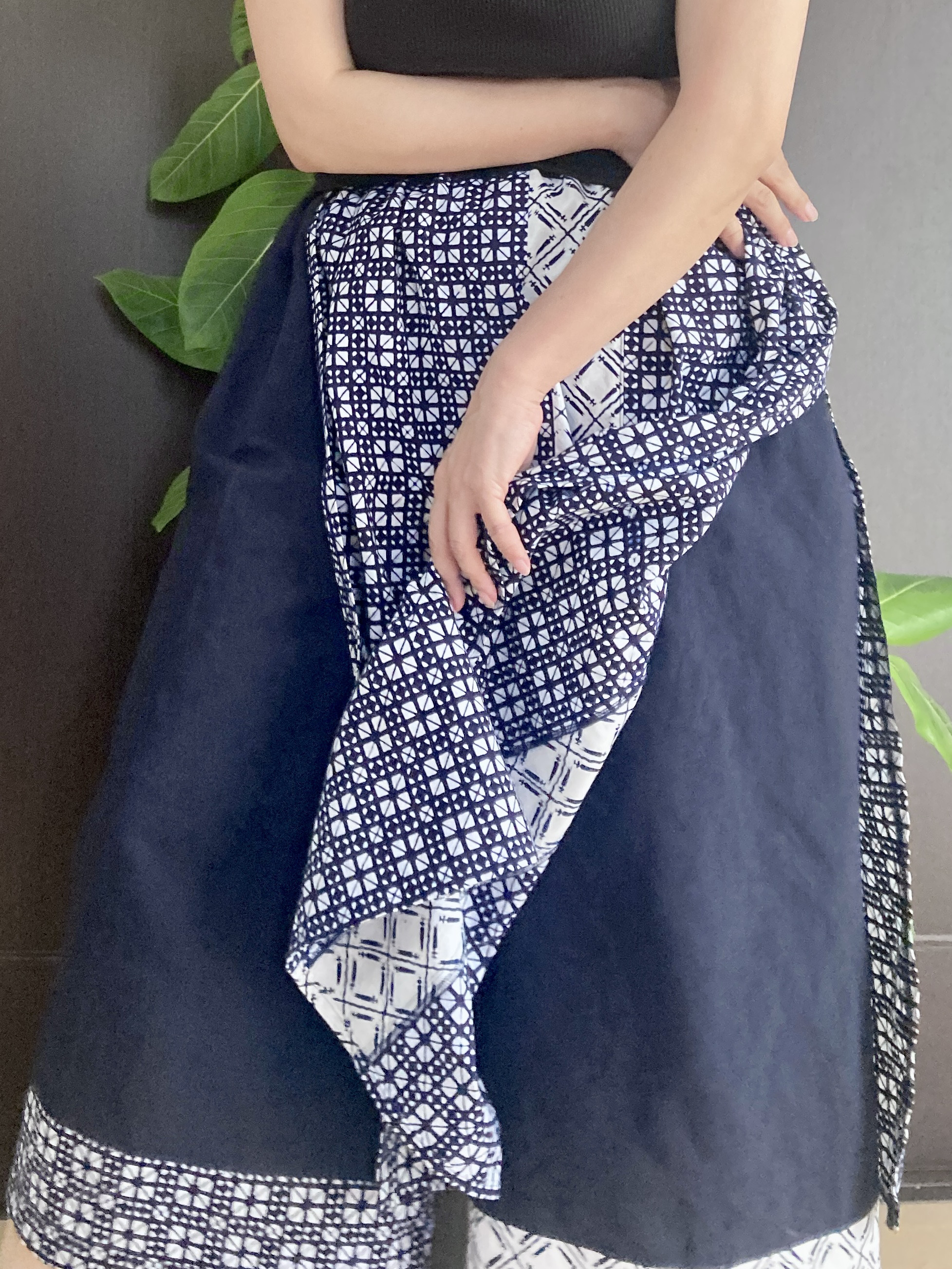 浴衣リメイク 巻きスカート風パンツ キュロット・ワイドパンツ かなめ