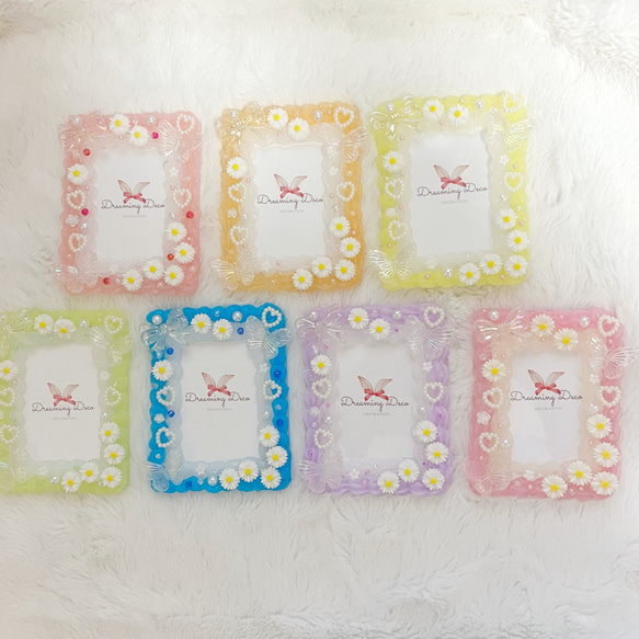 お花畑のホイップデコ トレカケース カードケース 硬質ケース B8サイズ 推し活に♡ 1枚目の画像