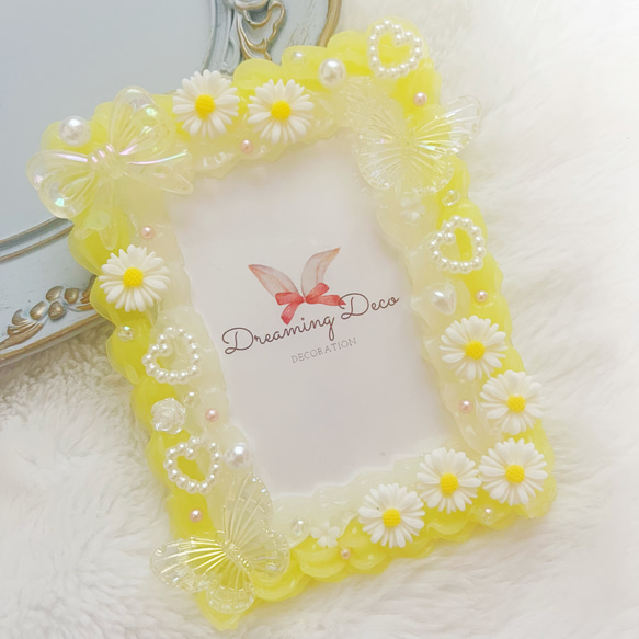 お花畑のホイップデコ トレカケース カードケース 硬質ケース B8サイズ 推し活に♡ 4枚目の画像