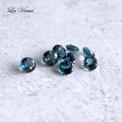 ✴︎つけっぱなしOK✴︎ 天然 ロンドンブルートパーズ 一粒ピアス 4mm 316 サージカルステンレス 両耳用 8枚目の画像