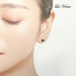 ✴︎つけっぱなしOK✴︎ 天然 ロンドンブルートパーズ 一粒ピアス 4mm 316 サージカルステンレス 両耳用 15枚目の画像