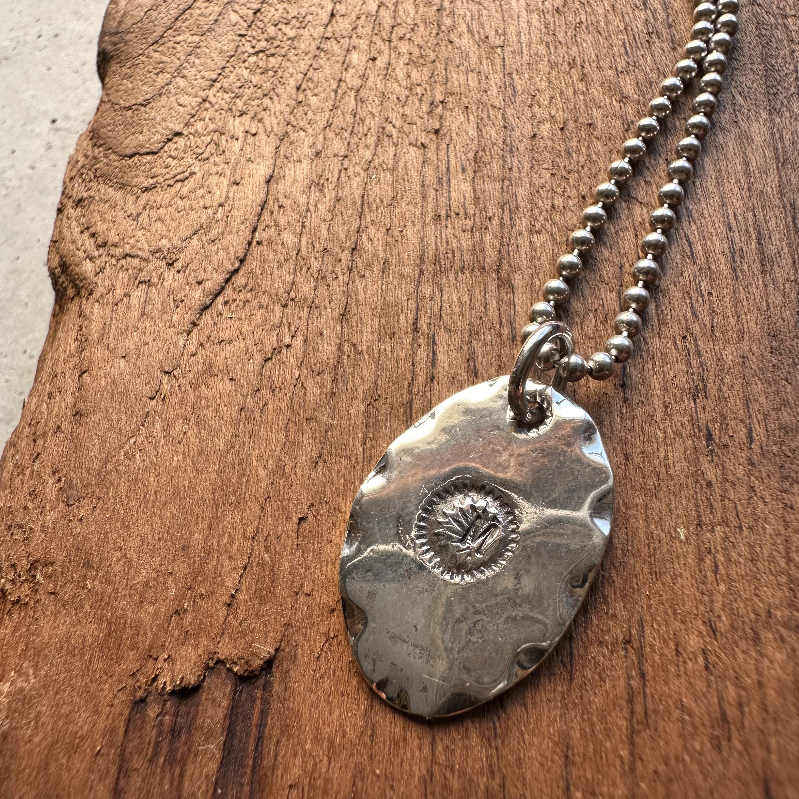 シルバー ナゲット ペンダントヘッド ネックレス