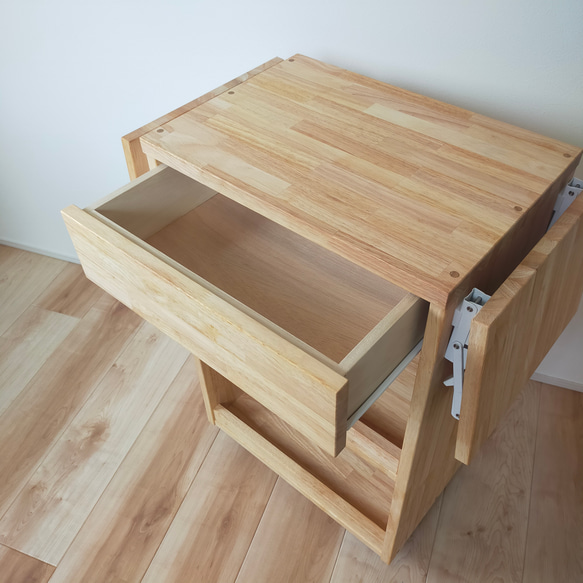 拡張天板付き便利ワゴン　キッチン　リビング　作業スペース　ワークスペース　折り畳み 4枚目の画像