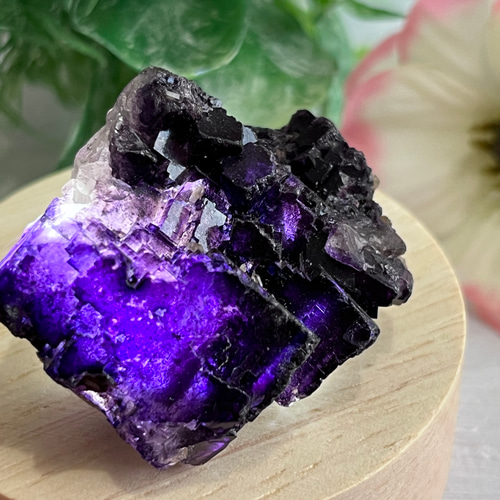 幾何学結晶✳︎ パープル フローライト 蛍石 ラフストーン 原石 天然石