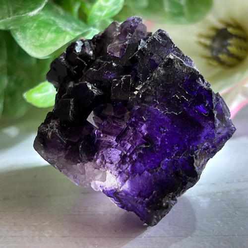 幾何学結晶✳︎ パープル フローライト 蛍石 ラフストーン 原石 天然石