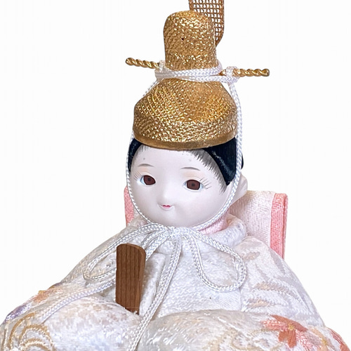 minicola rico萌亜（もあ）木目込み雛人形 高岡塗台 ミルキー桜蒔絵