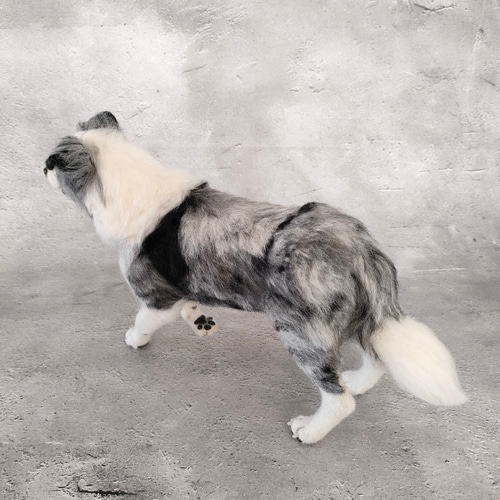 ボーダーコリーさん 羊毛フェルト 羊毛わんこ 福や工房 通販 19676369