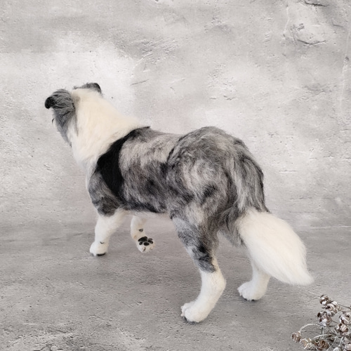 ボーダーコリーさん 羊毛フェルト 羊毛わんこ 福や工房 通販 19676369