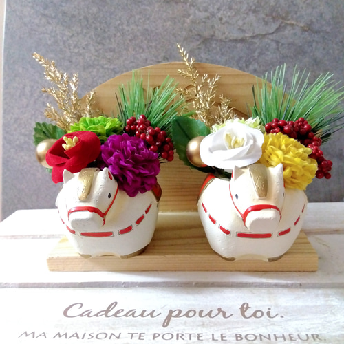 2026年 お正月 フラワーアレンジメント フラワーアレンジメント2026年〜 お正月花 正統派スタイルのお正月