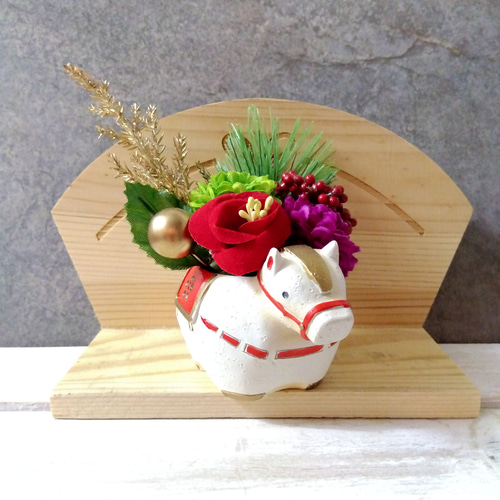 2026年 お正月 フラワーアレンジメント フラワーアレンジメント2026年〜 お正月花 正統派スタイルのお正月