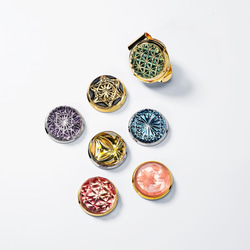 「煌めく希望・成功」東京切子ゴルフマーカー　輝煌　～きこう～　ダークグリーン・ゴールド 7枚目の画像