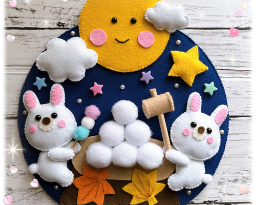 お正月リース・十二支飾り・夏祭りリース（金魚付）✽フェルトリース✽専用 Amazon.co.jp: フェルトリース夏祭りリース金魚すくい壁飾り