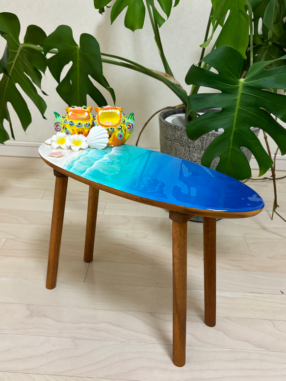 レジンアート海(サーフボードテーブル) レジンアート海(サーフボードテーブル) レジン テーブル