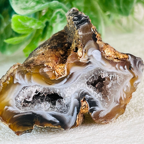 瑪瑙/アゲート/キラキラジオード/天然石/原石/置き物 大サイズ 瑪瑙
