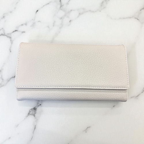 本革】被せ蓋式 長財布 カード12枚 札入れ2カ所 ソフトシュリンク