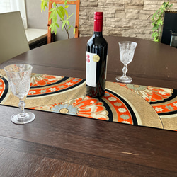 C508、値下‼️帯リメイク、インテリア、高級、テーブルセンター C508、値下‼️帯リメイク、インテリア、高級、テーブルセンター 楽天